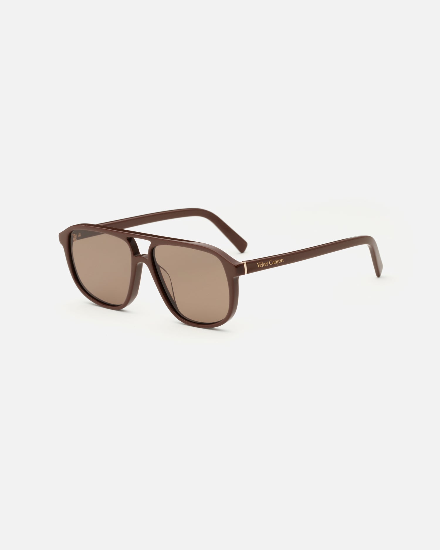 La Touriste luxe sunglasses by Velvet Canyon in Cacao