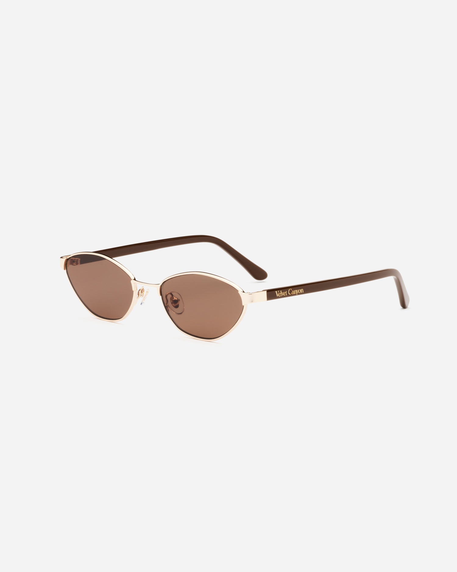Velvet Canyon Lucky Sevens retro boho peach Sunglasses Gradient Brown Lenses Ace sunglasses – Velvet Canyon main image 3