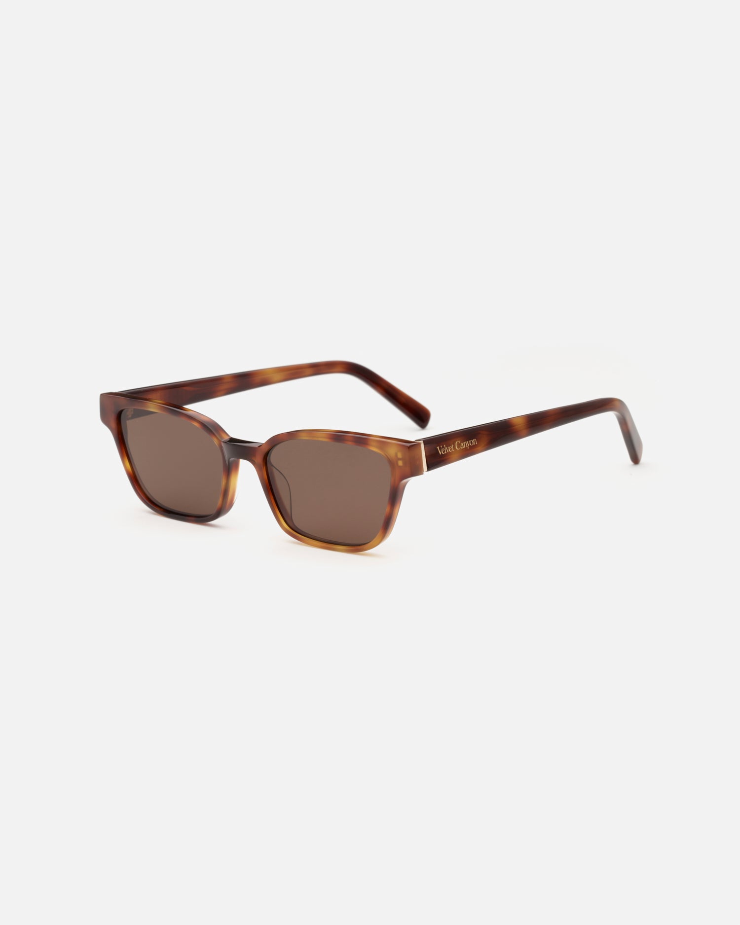 The Visionary luxe sunglasses by Velvet Canyon in Havana Foncé