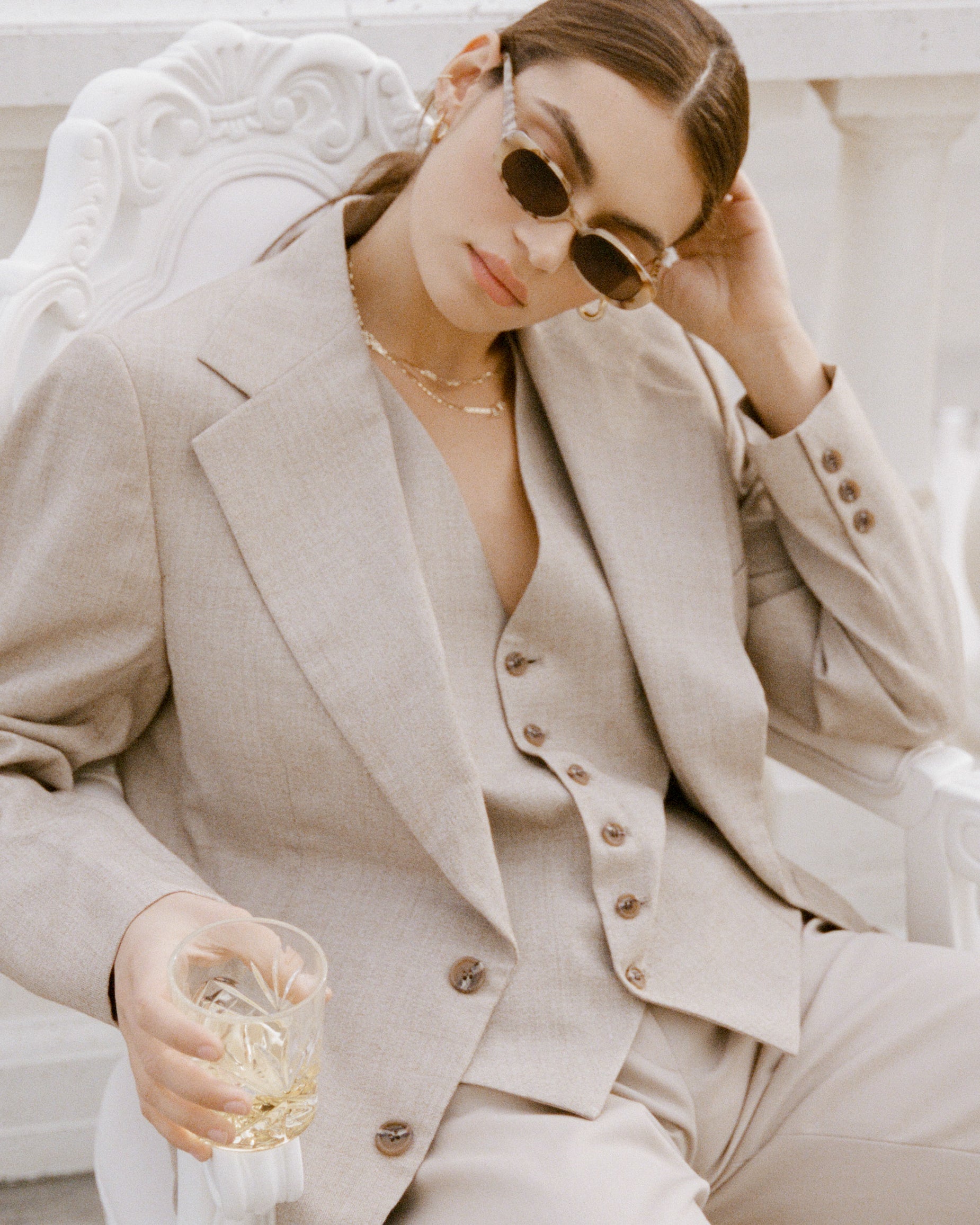 Velvet Canyon Casa Gold Cat-Eye Sunglasses With UV400 Protection & Accessories Velvet Canyon  main image 2